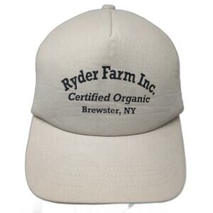 KC Caps Trucker Hat Beige One Size Ryder Farm Inc Certified Organic Brewster NY